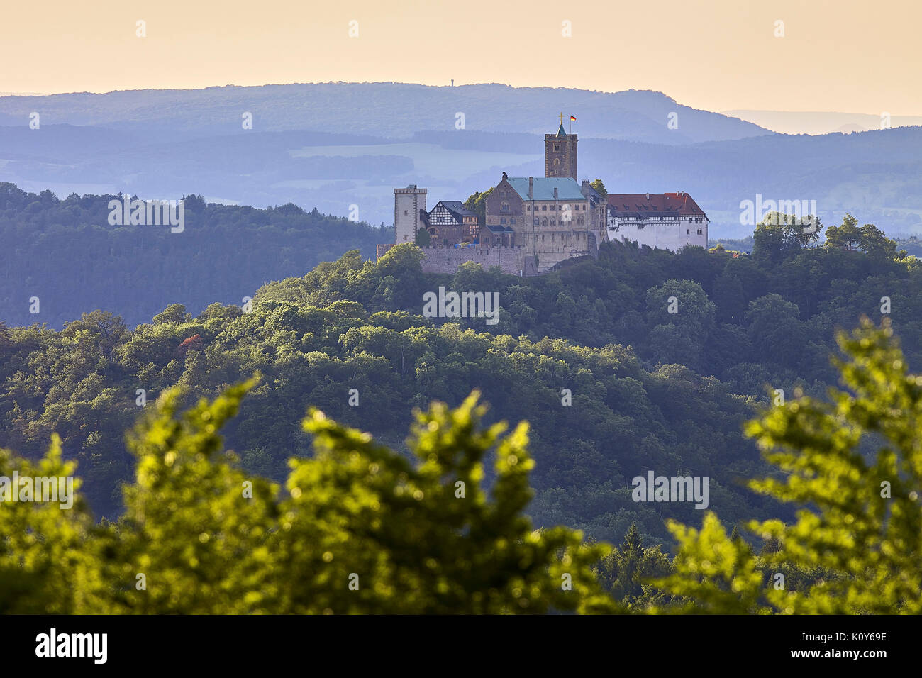 Wartburg bei Eisenach, Thüringen, Deutschland Stockfoto