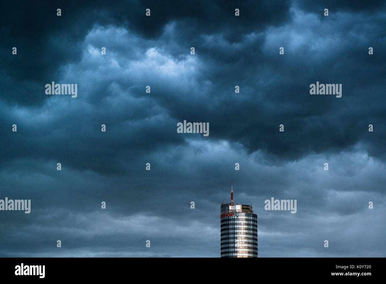 Sturm, Gewitter, Regen Wolken, Jena, Thüringen, Deutschland Stockfoto