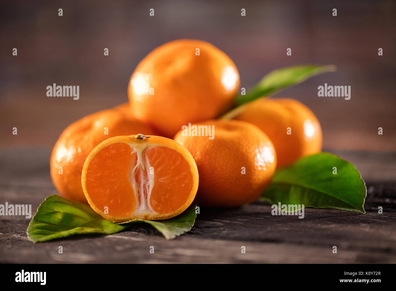 Gesunde Rohstoffe mandarin Früchte Hintergrund - tangerinen Obst Hintergrund Stockfoto