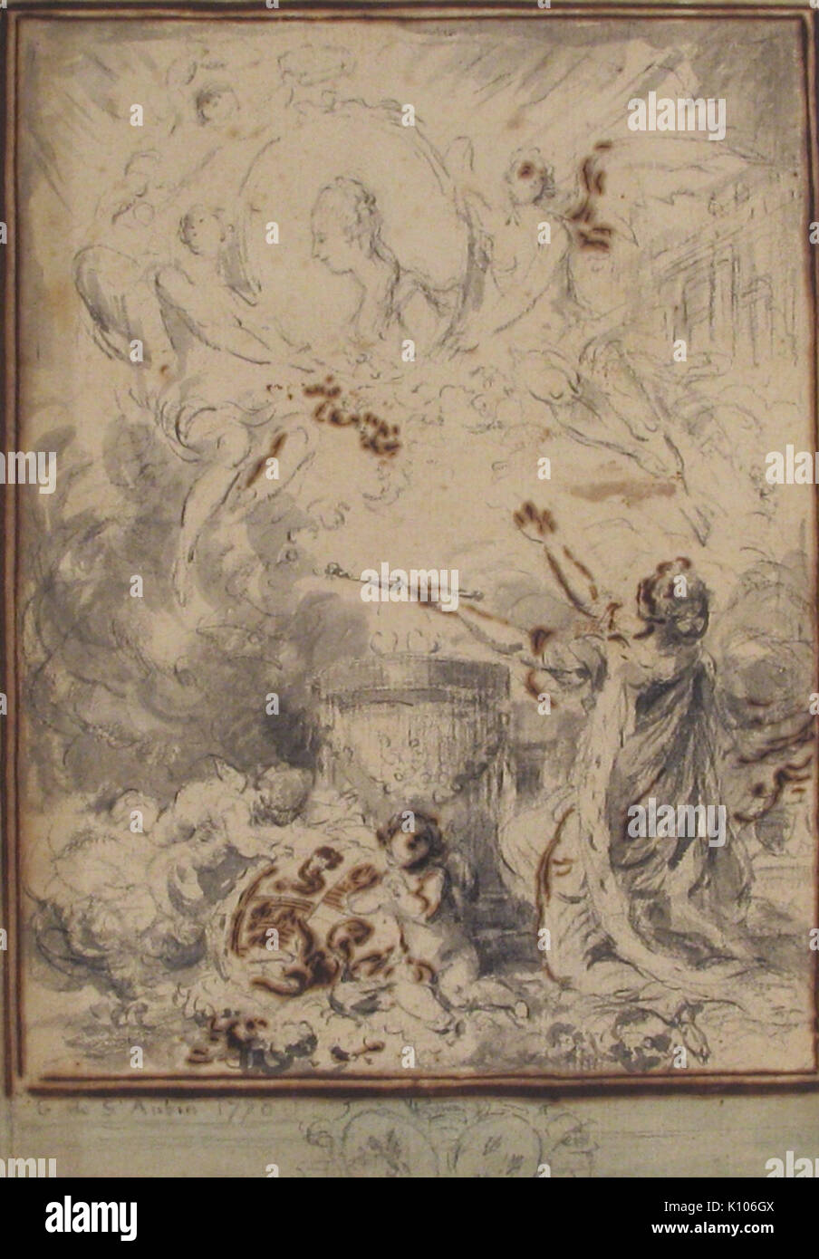 Allegorie auf die Ehe der Dauphin und Marie Antoinette 1770 MET 37.165.106 Stockfoto