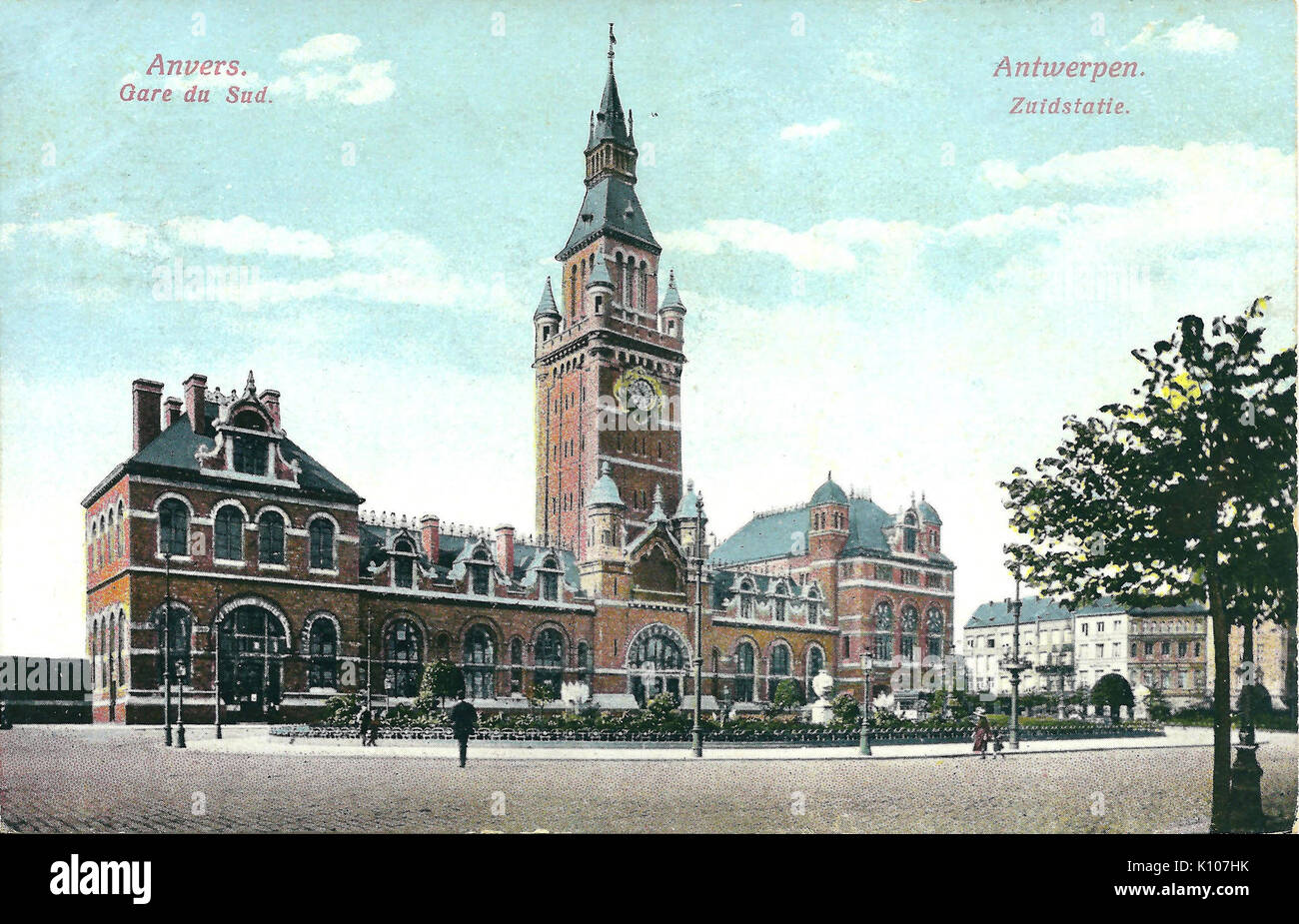 Antwerpen Zuid station Stockfoto