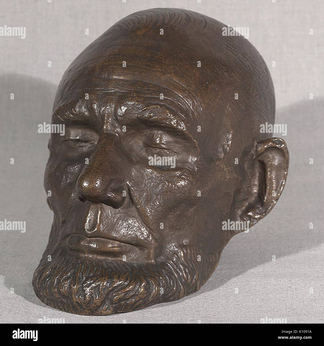 Abraham Lincoln leben Maske durch Clark Mills (1865) Stockfoto