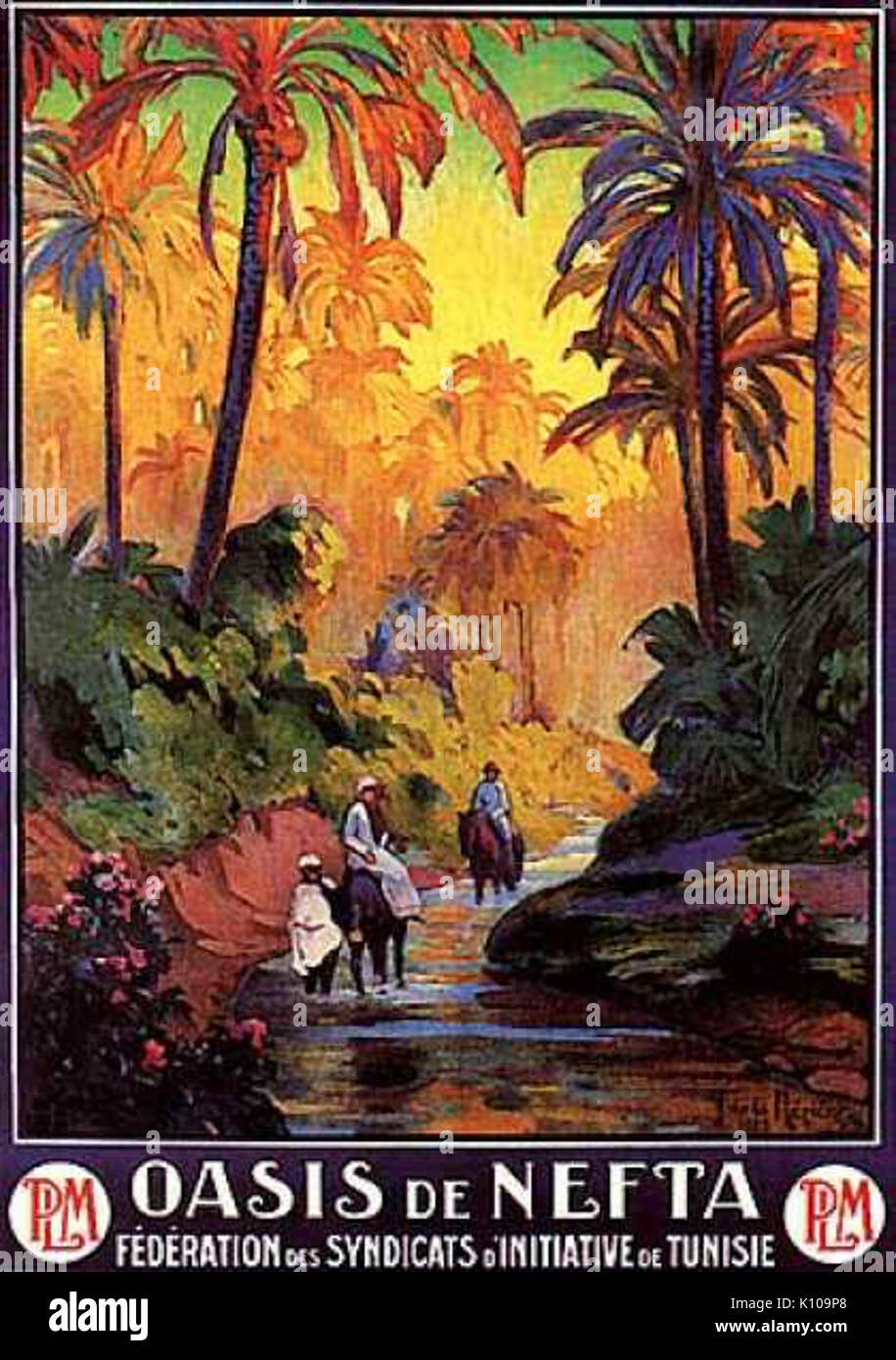 Affiche PLM Oase Nefta Stockfoto