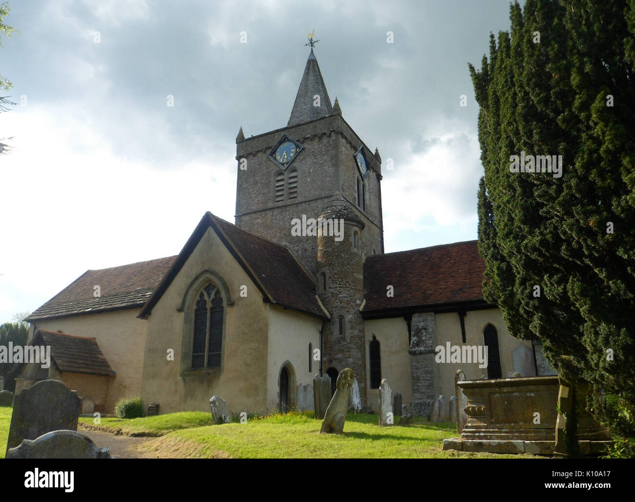 All Saints Church, die Church Lane, Witley (Mai 2014) (2) Stockfoto