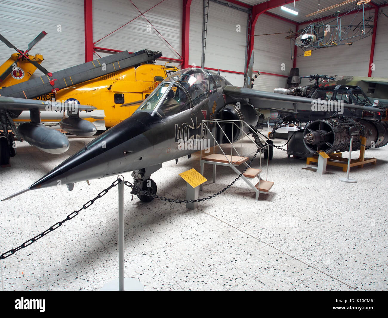 Alpha Jet der Luftwaffe 40 61 An der Flugausstellung Hermeskeil, Bild 1 Stockfoto