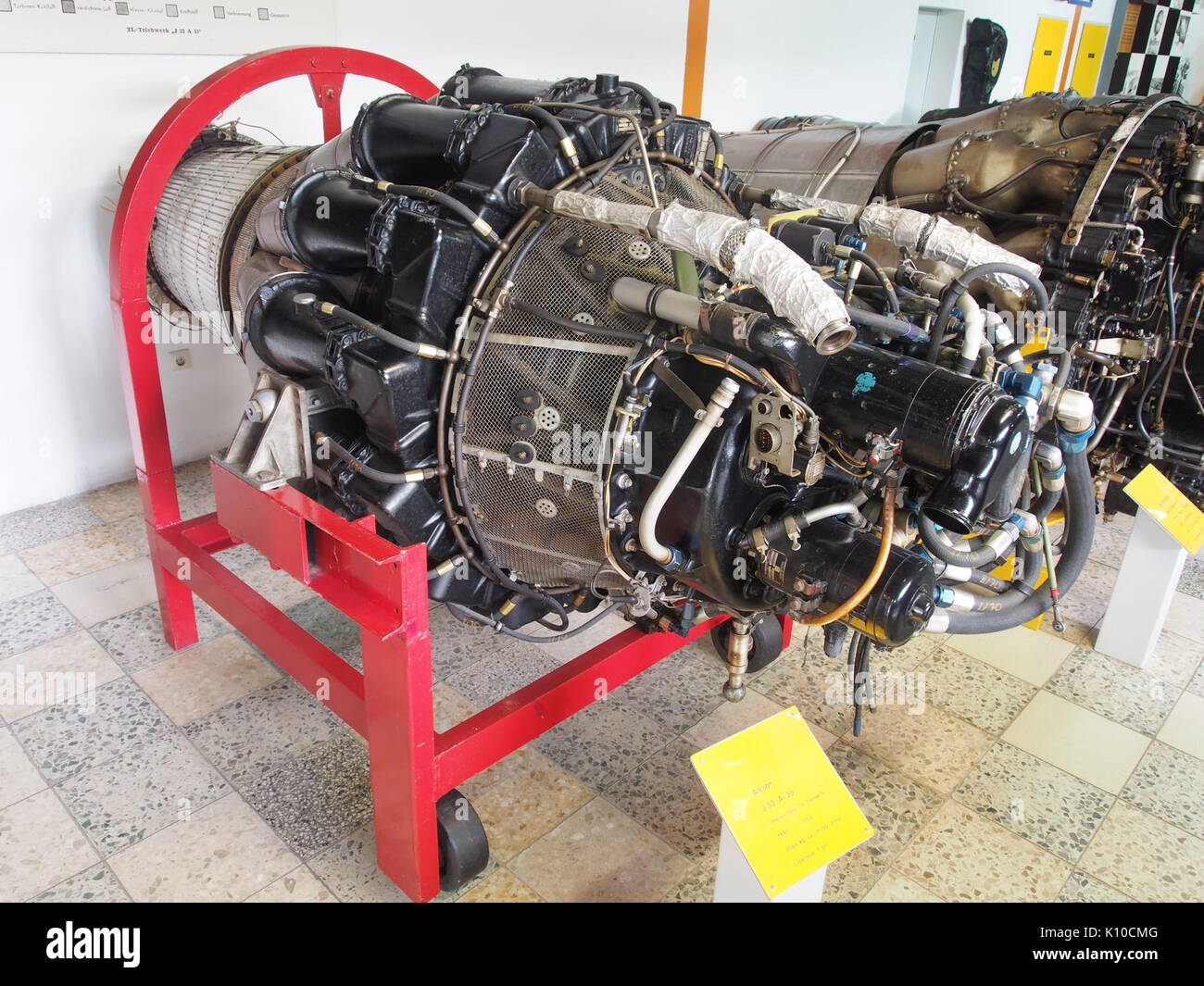 Allison J33 35 (1948), Lockheed T33 am Flugausstellung Hermeskeil verwendet, Bild 3 Stockfoto