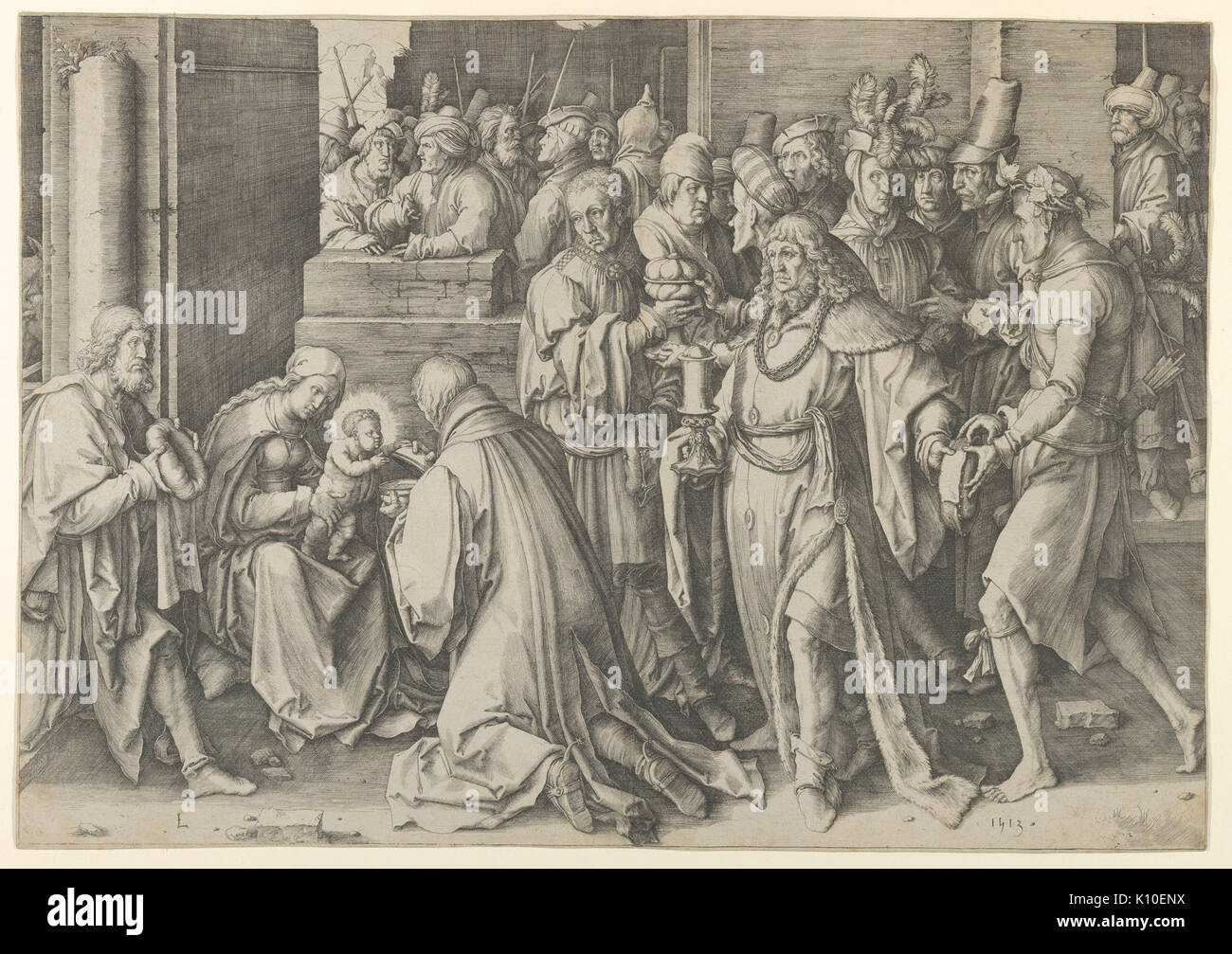 Anbetung der Heiligen Drei Könige MET DP 841583 Stockfoto