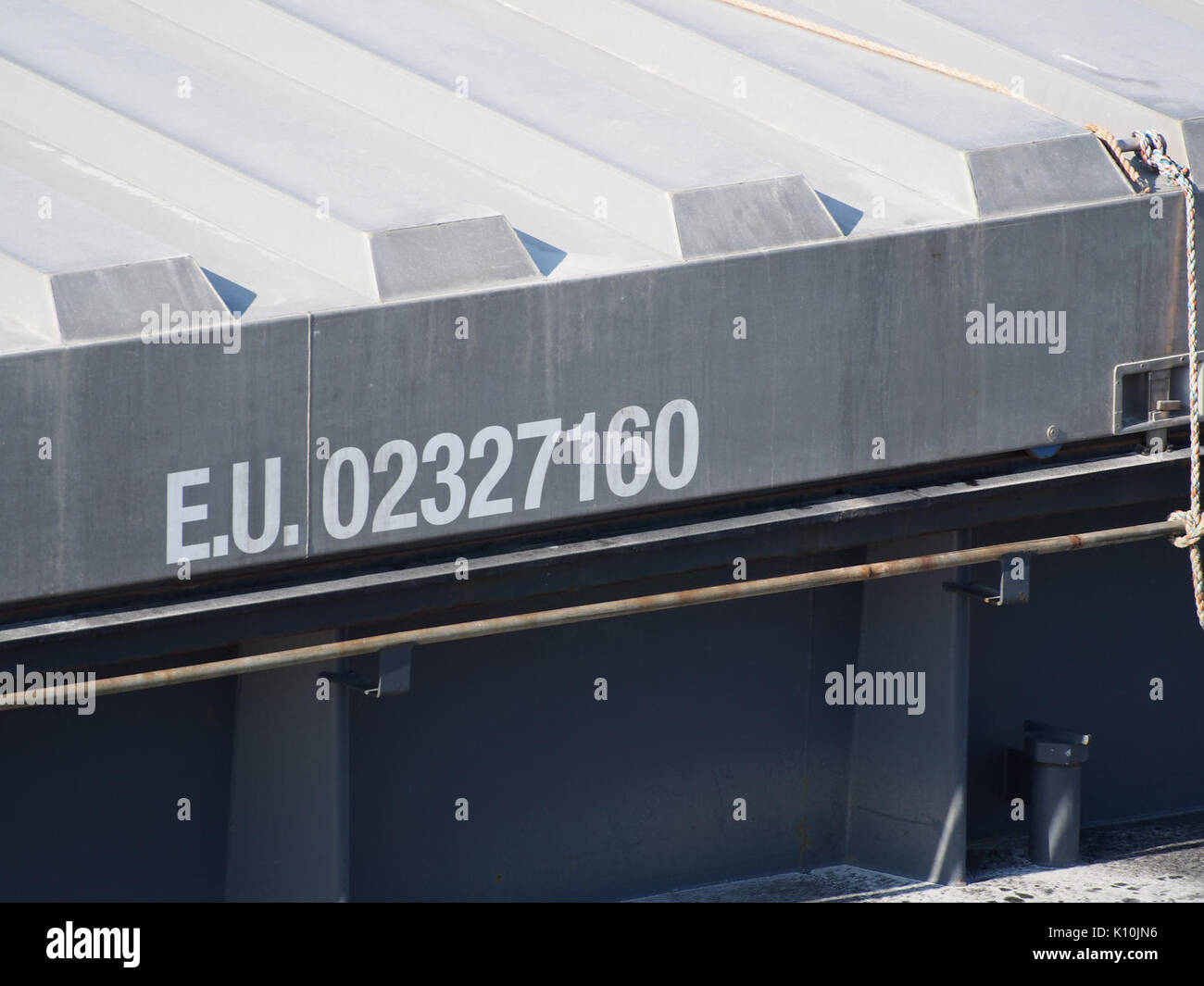 Aquila 3 ENI 02327160 Zandvlietsluis zugreifen, der Hafen von Antwerpen, Bild 3 Stockfoto