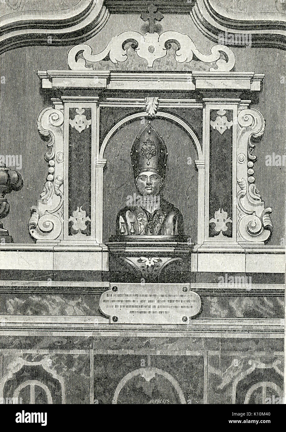 Avellino (dintorni) Monumento a San Gennaro nella Chiesa di Montevergine Stockfoto