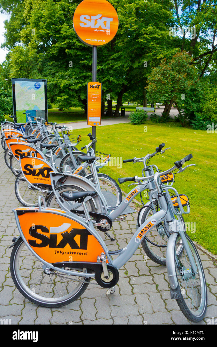Sixt Stadt Fahrradverleih, Fahrräder, Tallinn, Estland Stockfoto