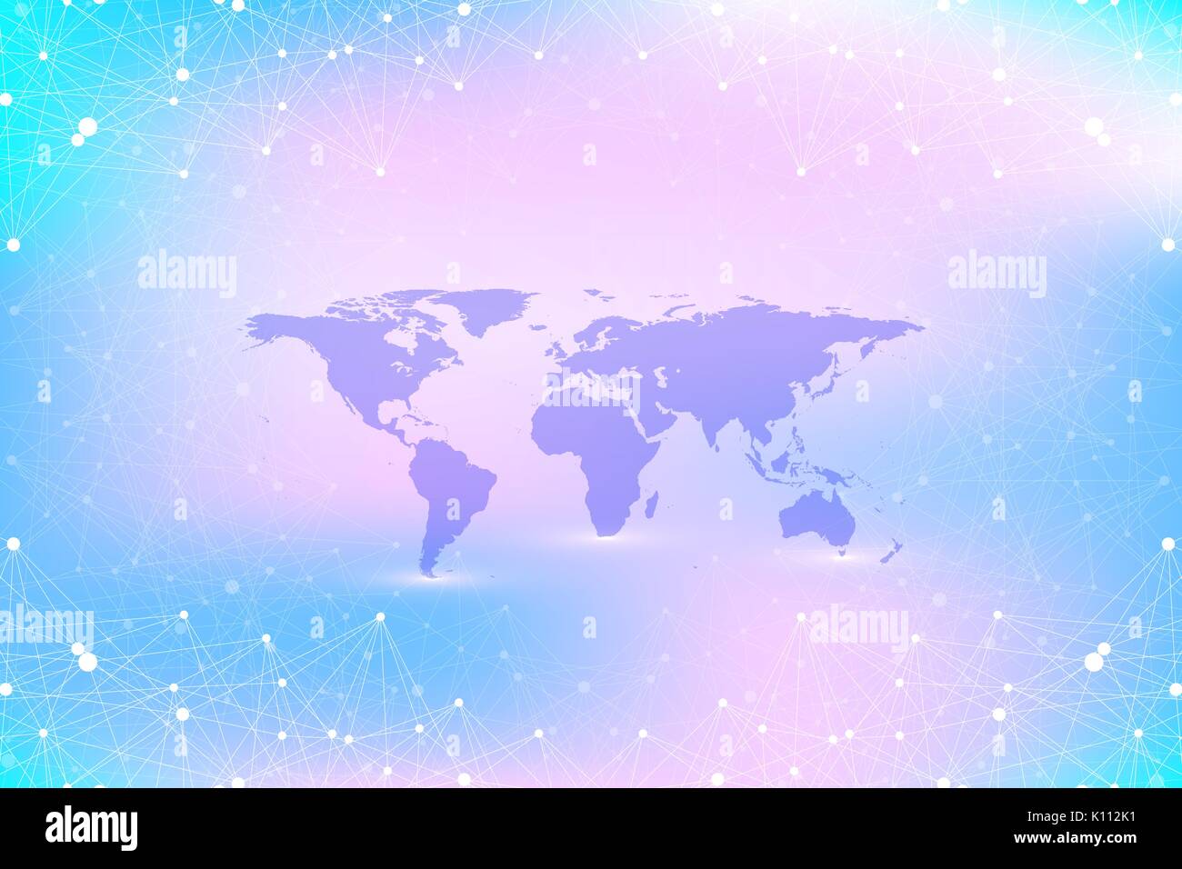 Politische Weltkarte mit Global Technology networking Konzept. Digitale Daten Visualisierung. Wissenschaftliche kybernetische Partikelfilter Verbindungen. Grosse Daten Hintergrund Kommunikation. Vector Illustration. Stock Vektor Politische Weltkarte mit Global Technology networking Konzept. Digitale Daten Visualisierung. Wissenschaftliche kybernetische Partikelfilter Verbindungen. Grosse Daten Hintergrund Kommunikation. Vector Illustration. Stock Vektor