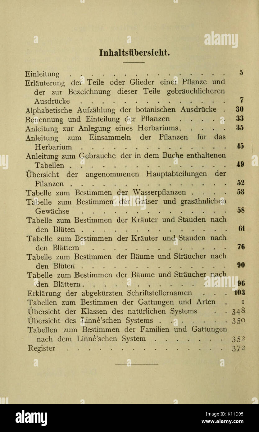 Anleitung zum Botanisieren und zur Anlegung von Pflanzensammlungen BHL 13161598 Stockfoto