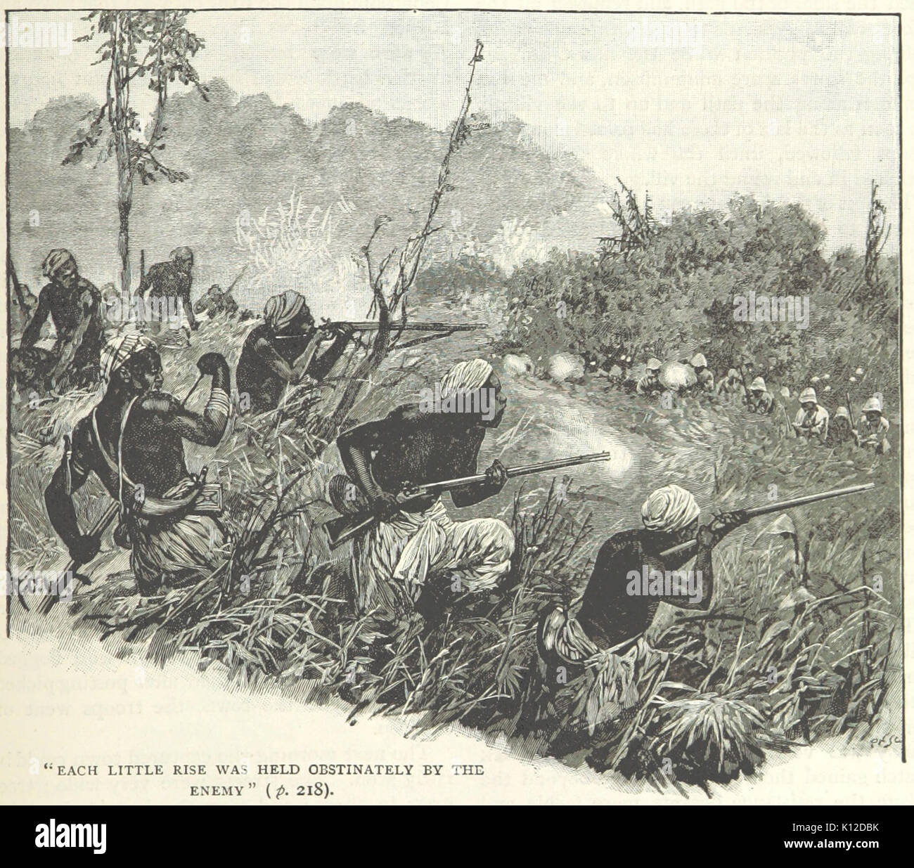 Schlacht von Amoaful Stockfoto