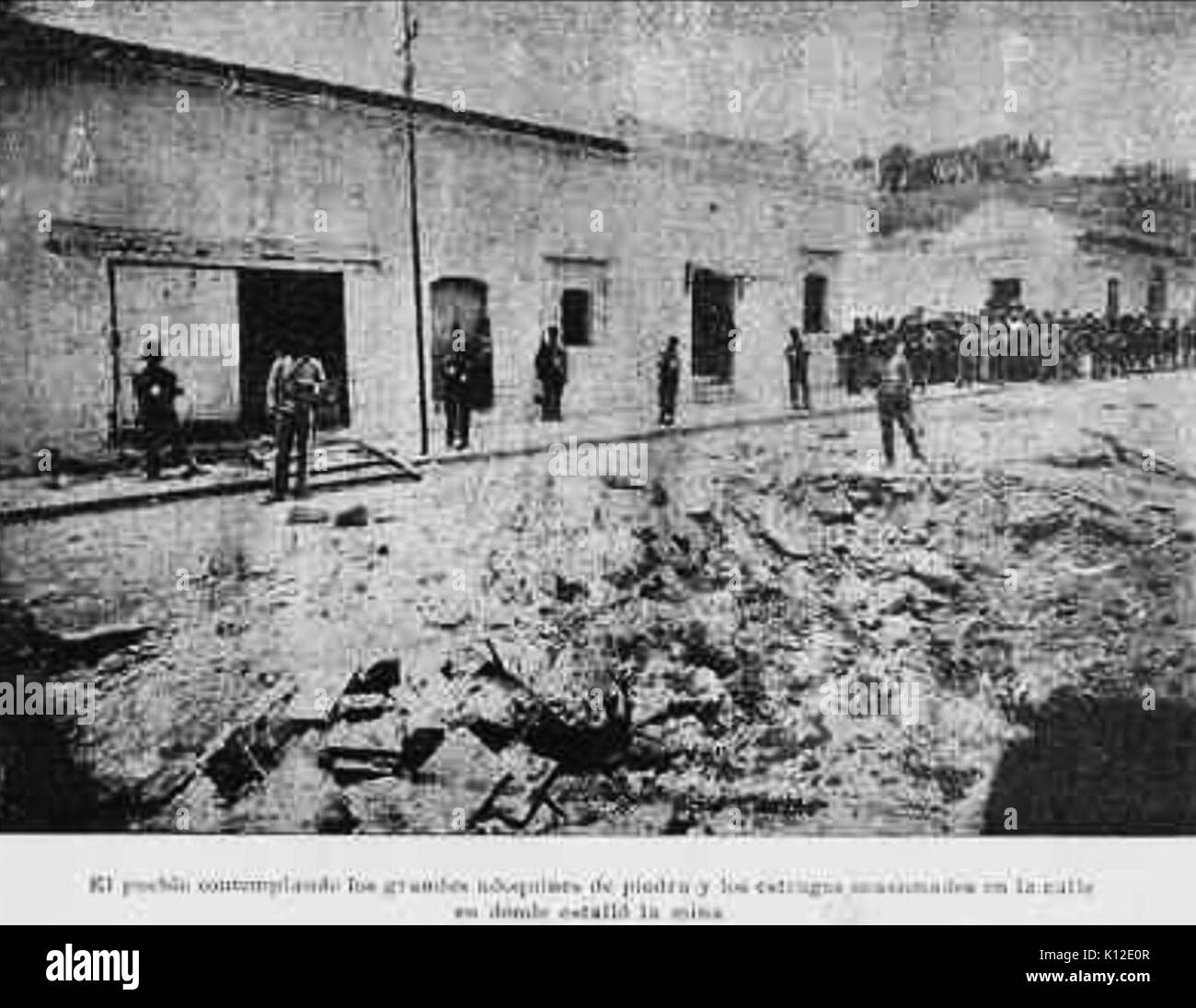 AtentadoBomba 1907 05. Stockfoto