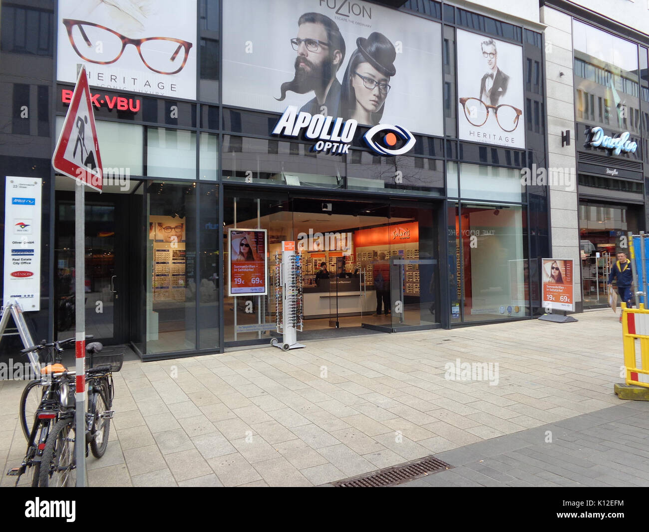 Apollo Optik in Leipzig Grimmaische Str Stockfoto