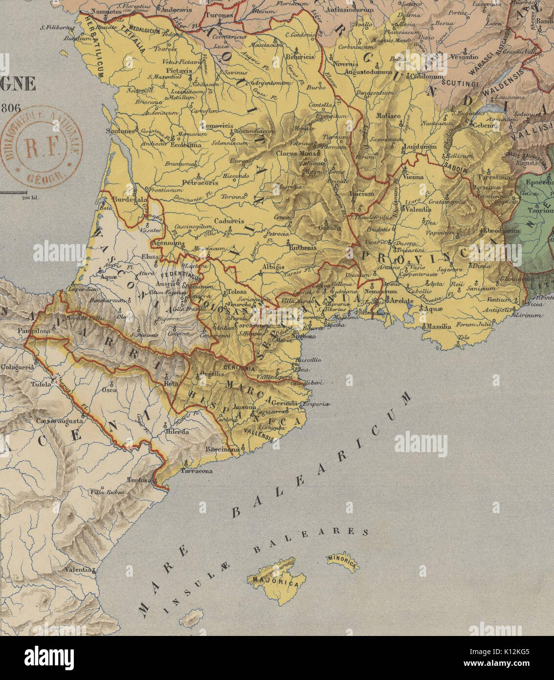 Aquitania Longnon 806 Stockfoto