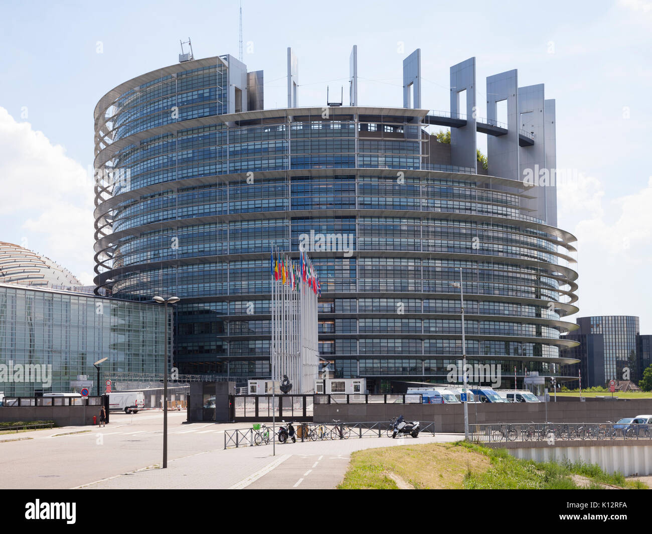 Europäischen Parlament, Straßburg, Elsass, Frankreich, Europa Stockfoto