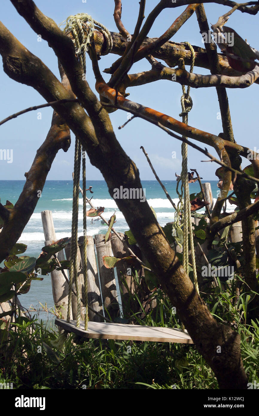 Playa del Encuentro Cabarete (Dominikanische Republik). Stockfoto