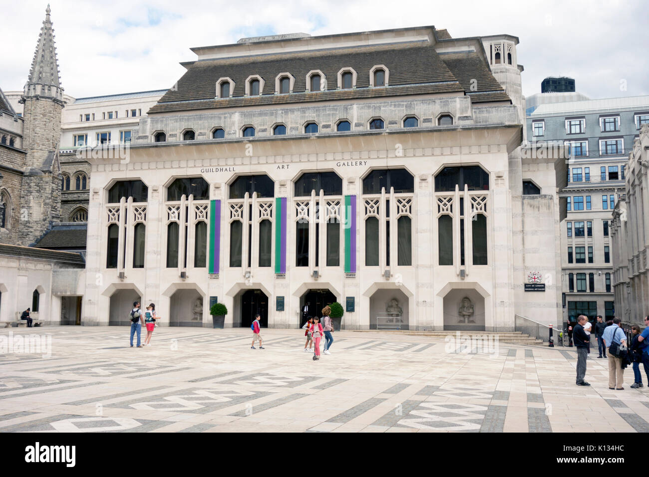 Guildhall Art Gallery in der Londoner City Stockfoto