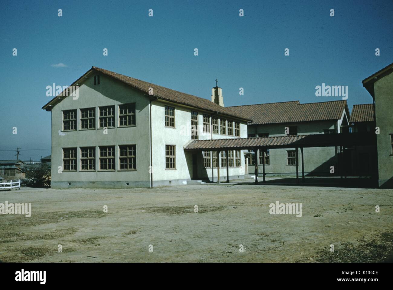 Vernacular snapshot Foto von Japan und große Anwesen, 1951. Stockfoto