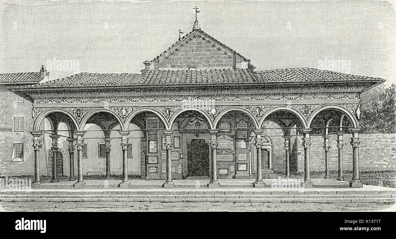 Arezzo Chiesa di Santa Maria delle Grazie Stockfoto