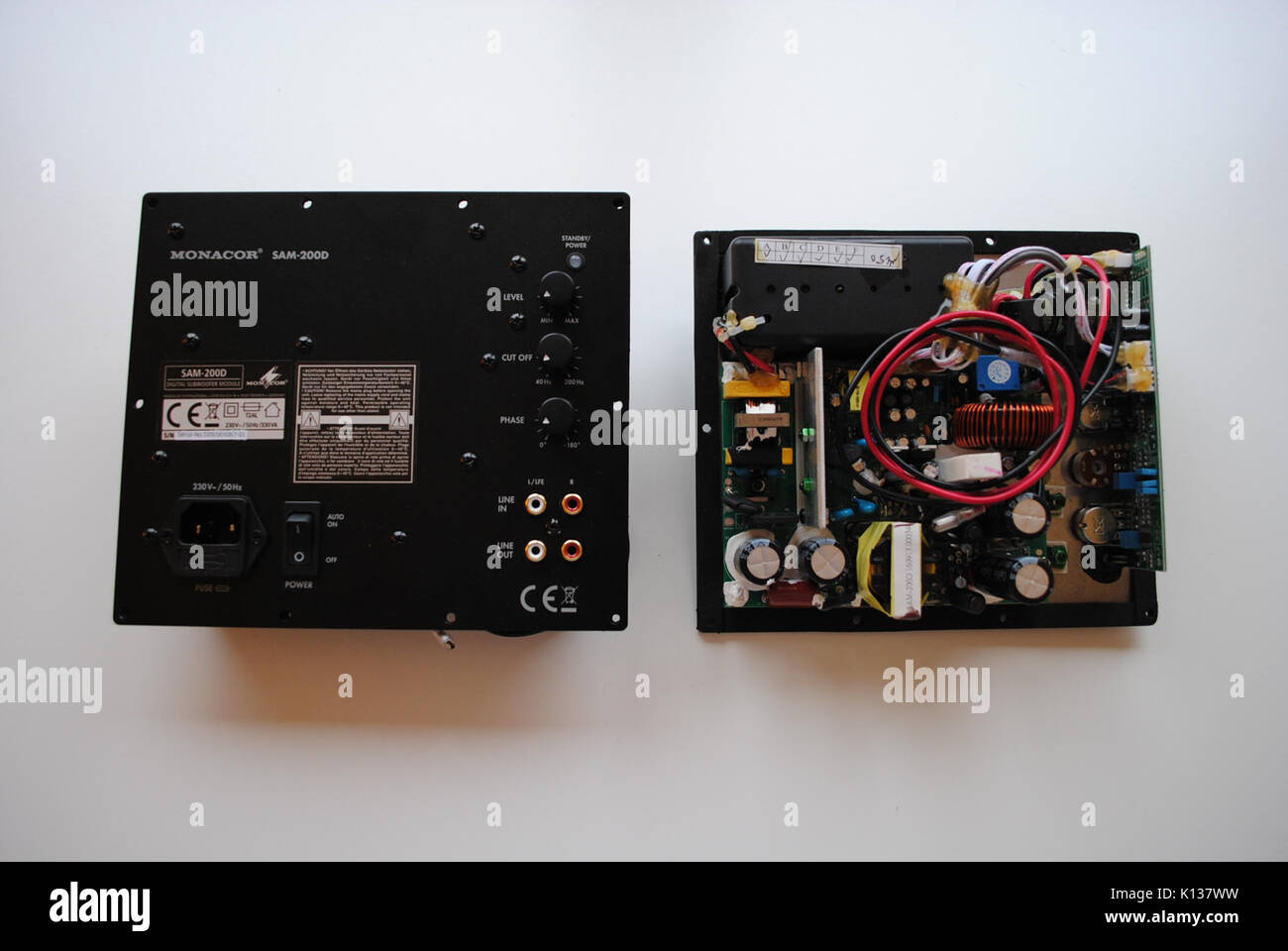 Aktive Subwoofer Modul Stockfoto