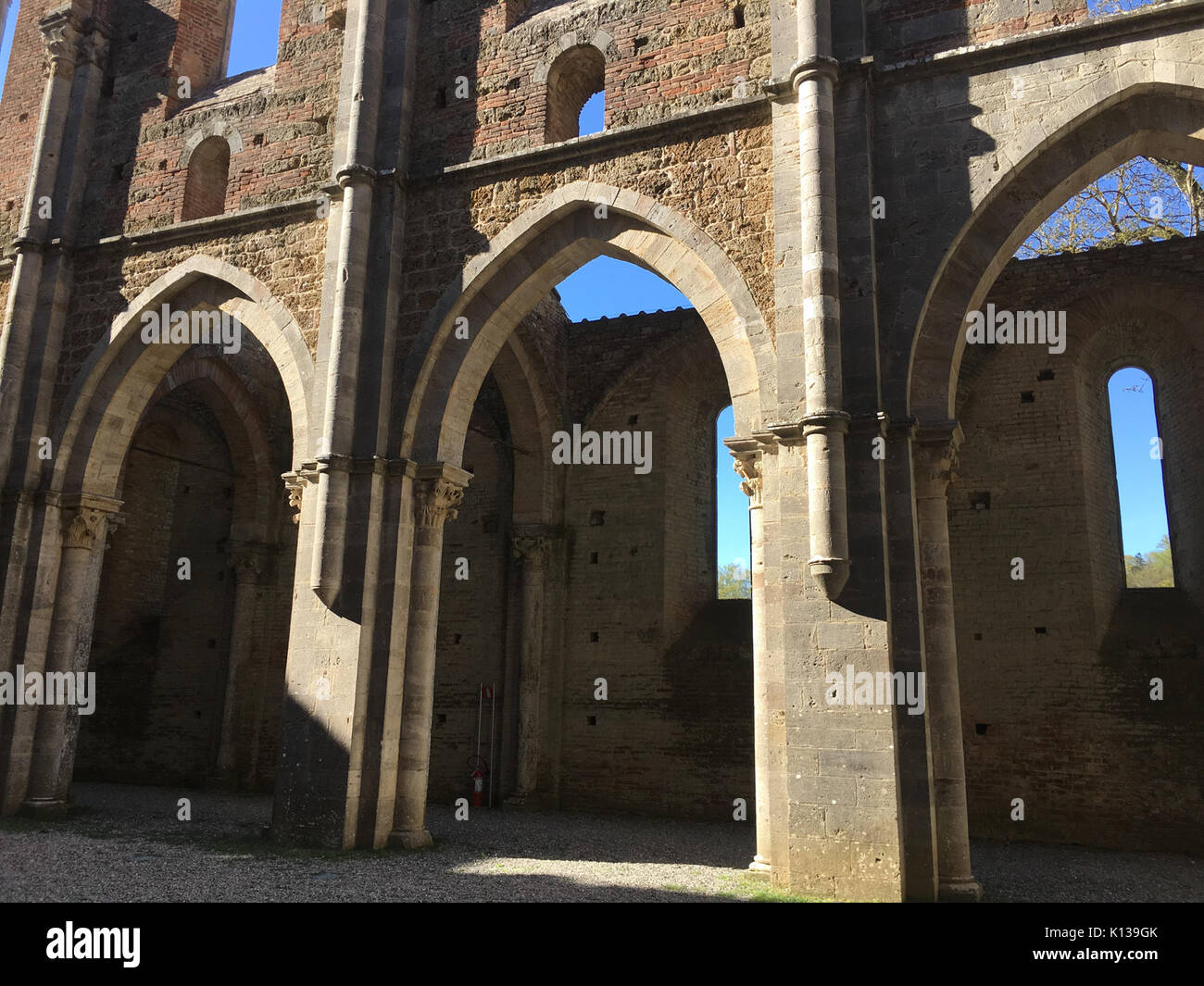 Abbazia di San Galgano 5 Stockfoto
