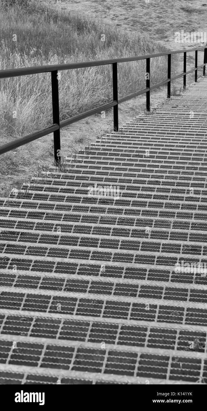 Treppe in Glenmore Park Calgary AB Stockfoto