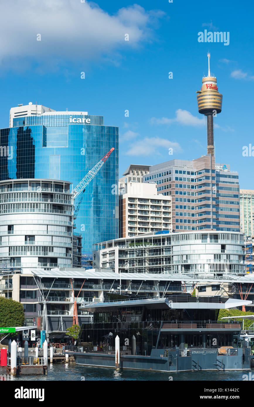 Cockle Bay in Darling Harbour, Sydney, New South Wales, Australien. Stockfoto