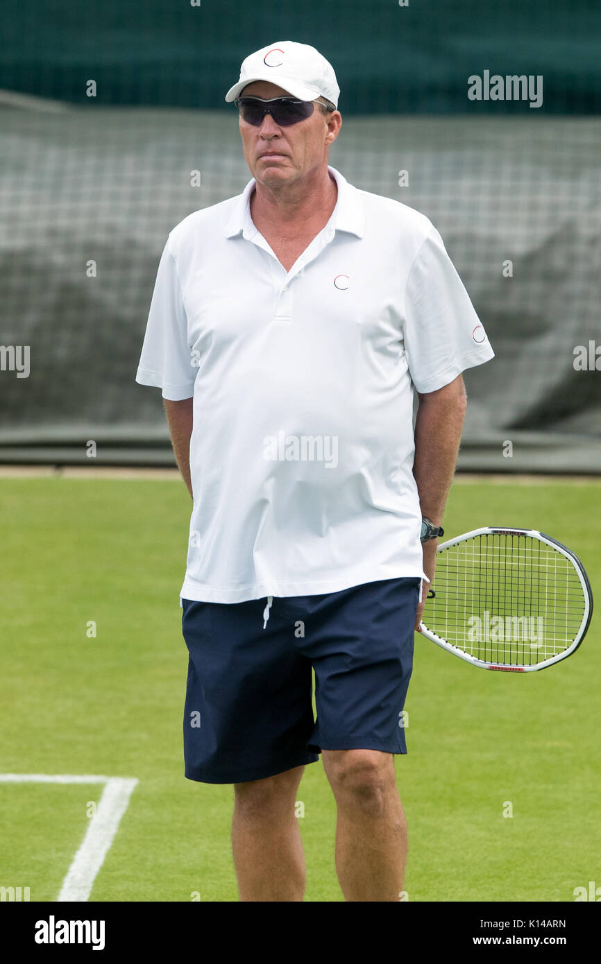 Ivan Lendl an der Wimbledon Championships 2017 Stockfoto