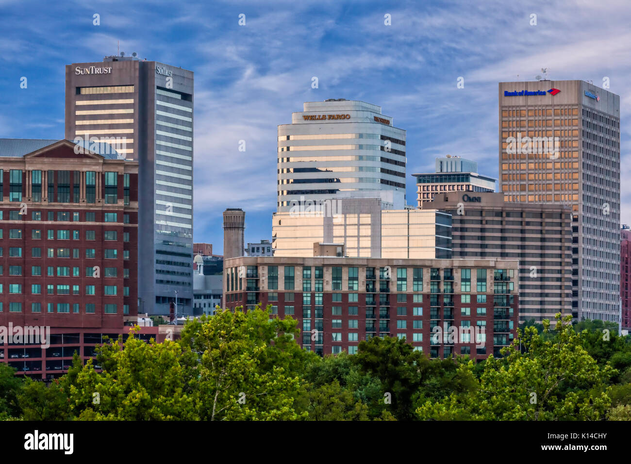 Richmond, Virginia Skyline Stockfoto
