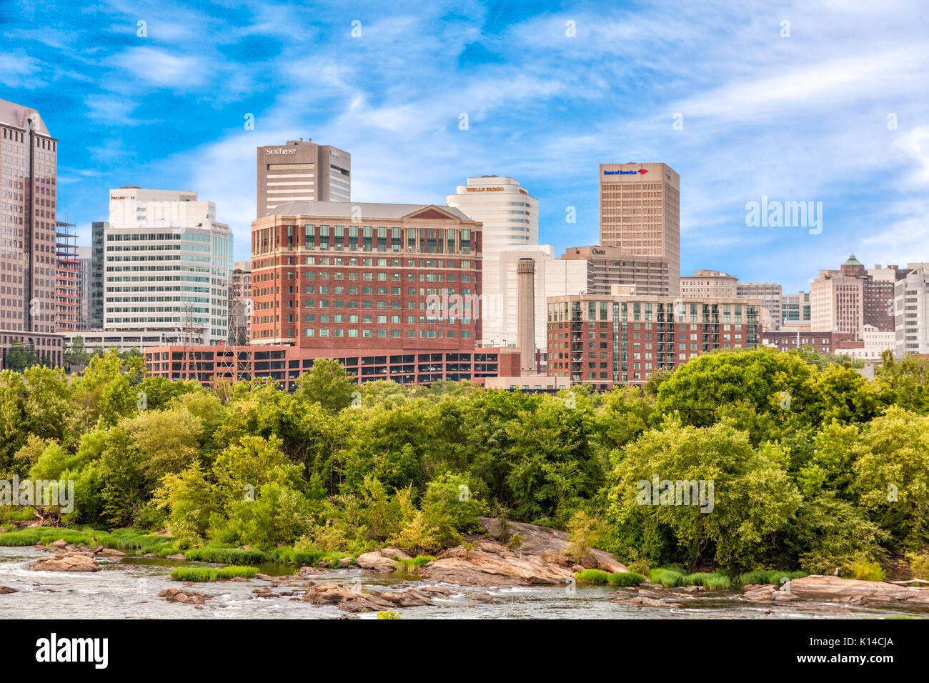 Richmond, Virginia Skyline Stockfoto