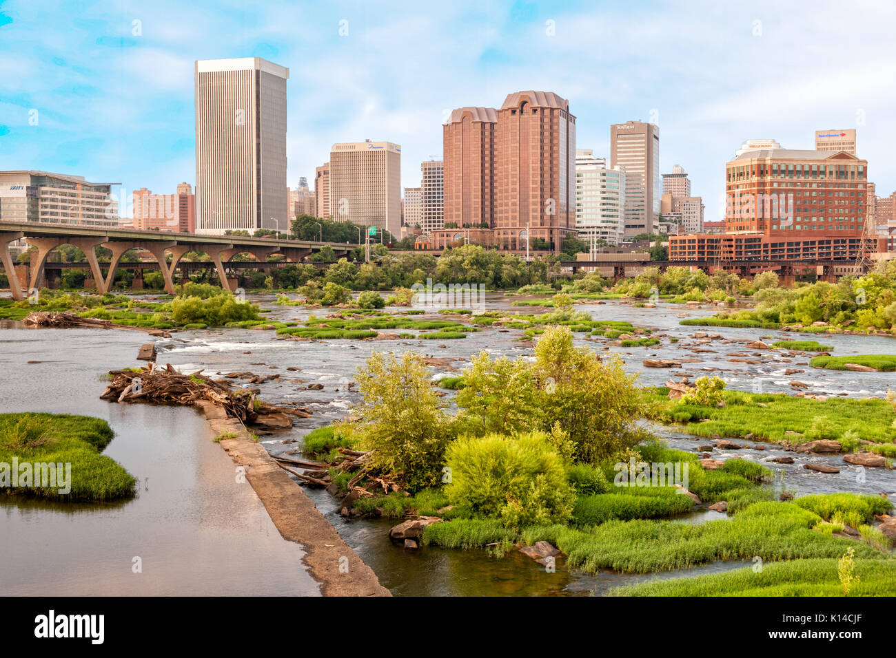 Richmond, Virginia Skyline Stockfoto