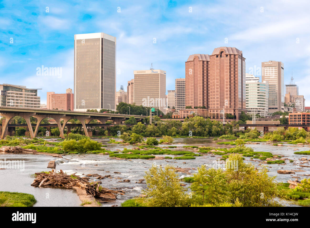 Richmond, Virginia Skyline Stockfoto