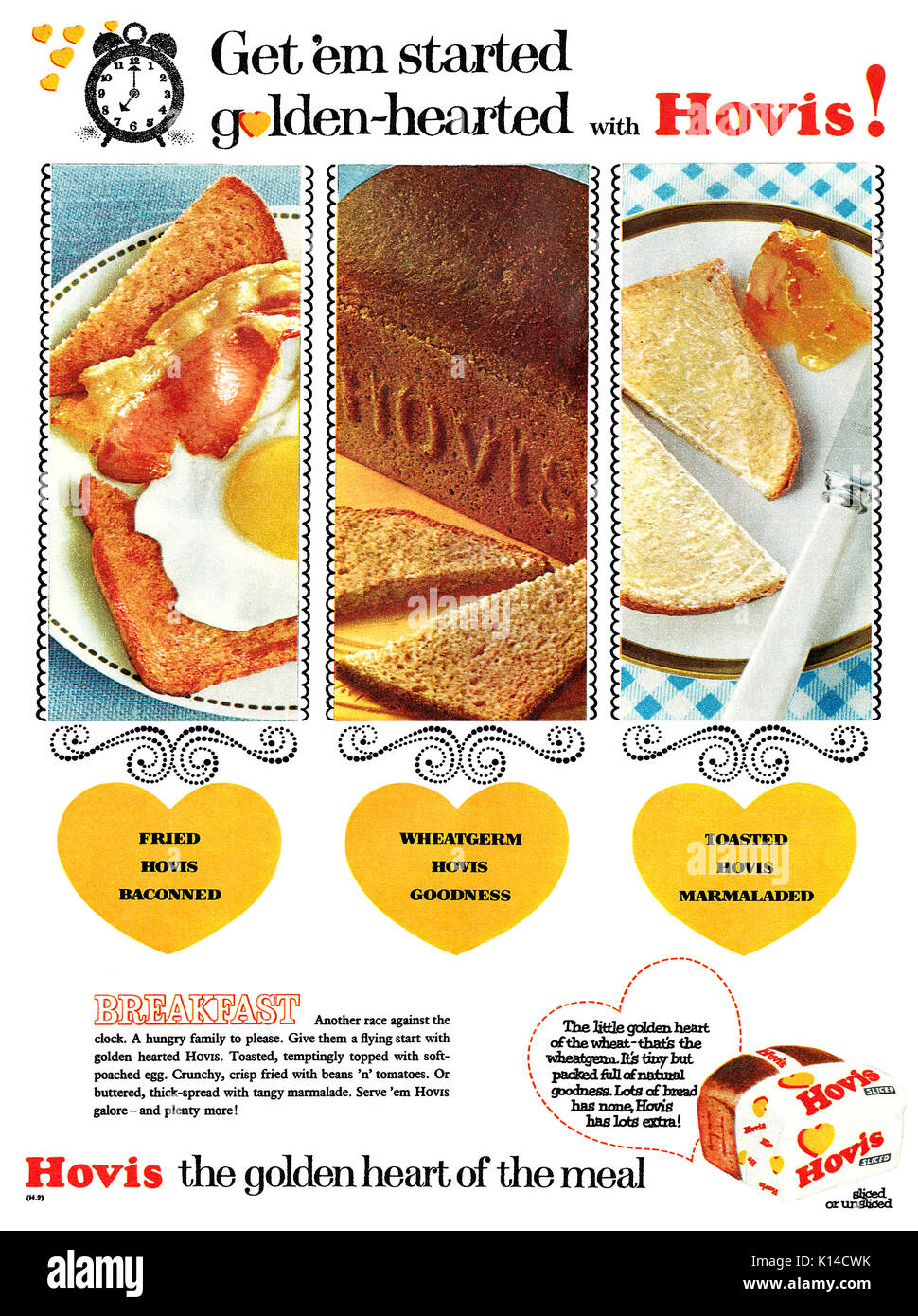 1966 britischen Werbung für Hovis Brot. Stockfoto