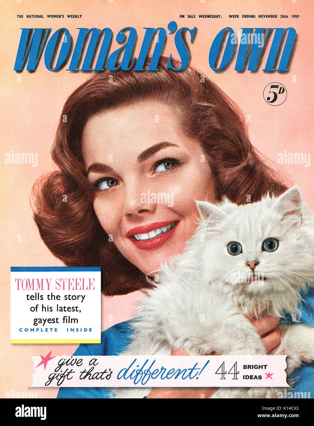 Abdeckung an der Vorderseite von der Frau eigene Zeitschrift für 28. November 1959. Stockfoto