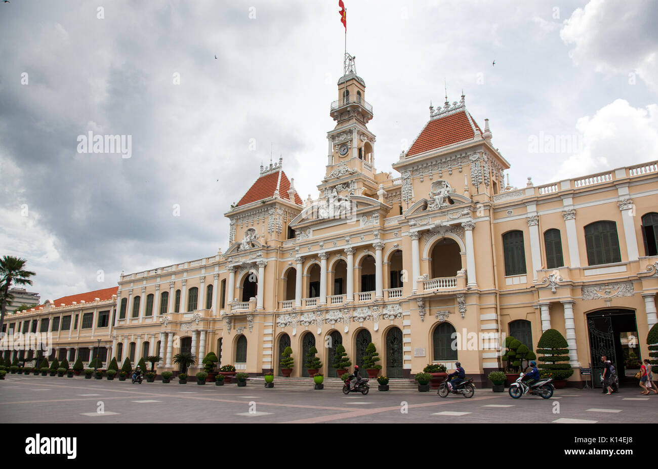 Der Ausschuss Gebäude in Ho Chi Minh City Vietnam. Dieses Gebäude ist ein Beispiel für die Kolonialen französischen Architektur und wurde im Jahr 1908 abgeschlossen Stockfoto