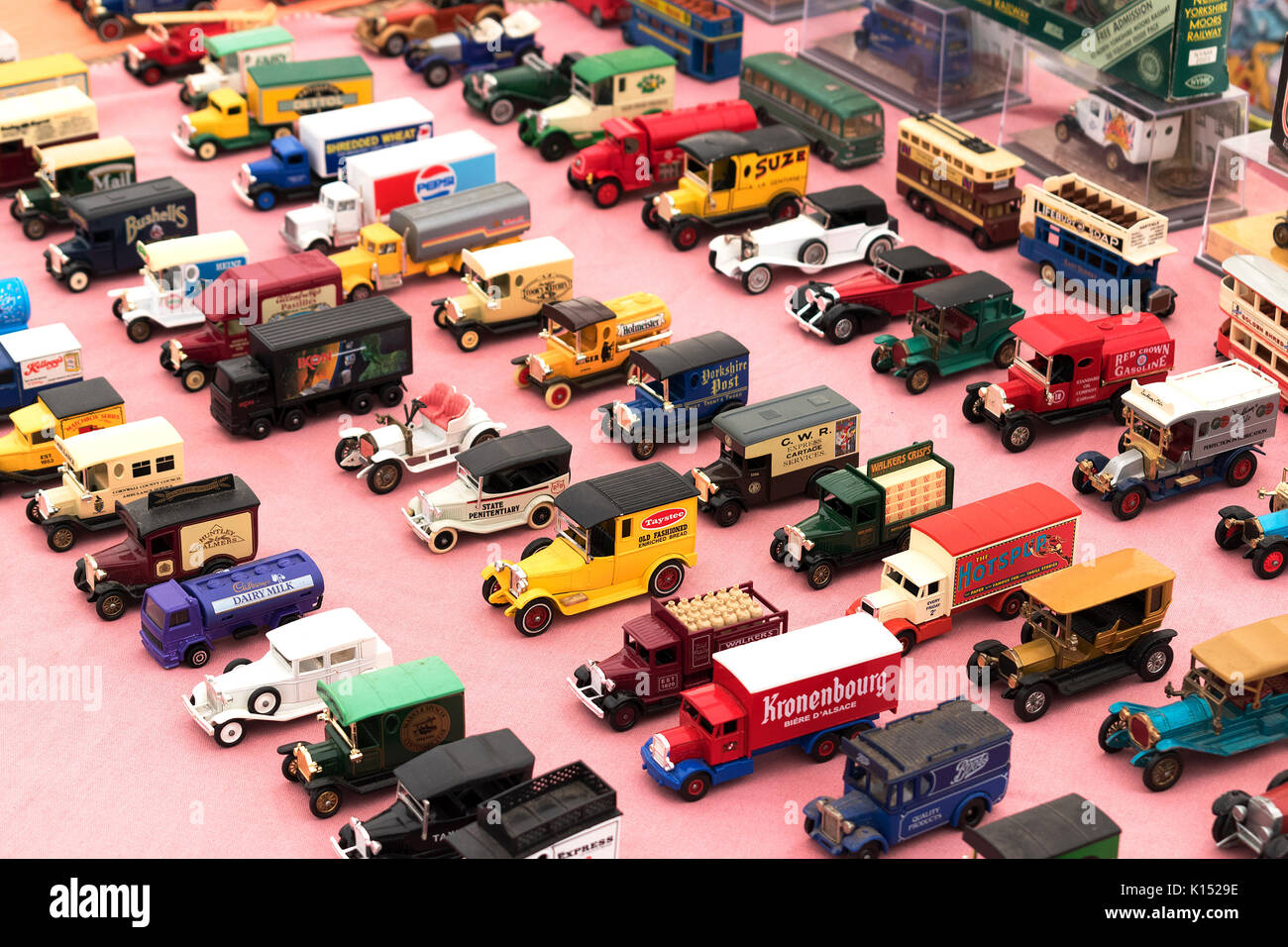 Ein Modell "Toy Car Collection Stockfoto