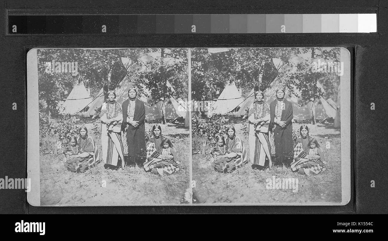 Nez Perce Indianer, 1900. Stockfoto
