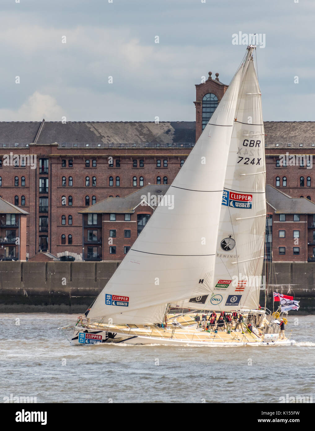 Start der Clipper Round the World Race 2017 Stockfoto