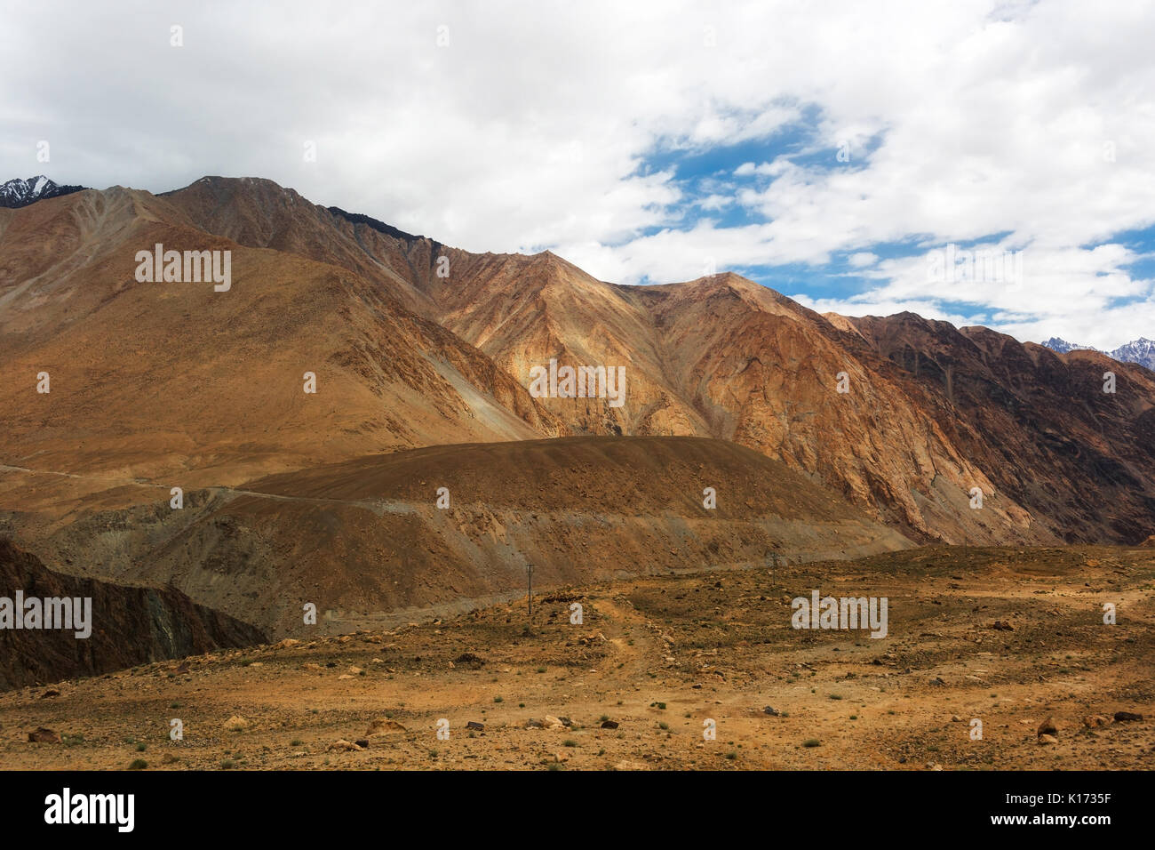 Naturlandschaft in Leh Ladakh, Jammu und Kaschmir, Indien Stockfoto