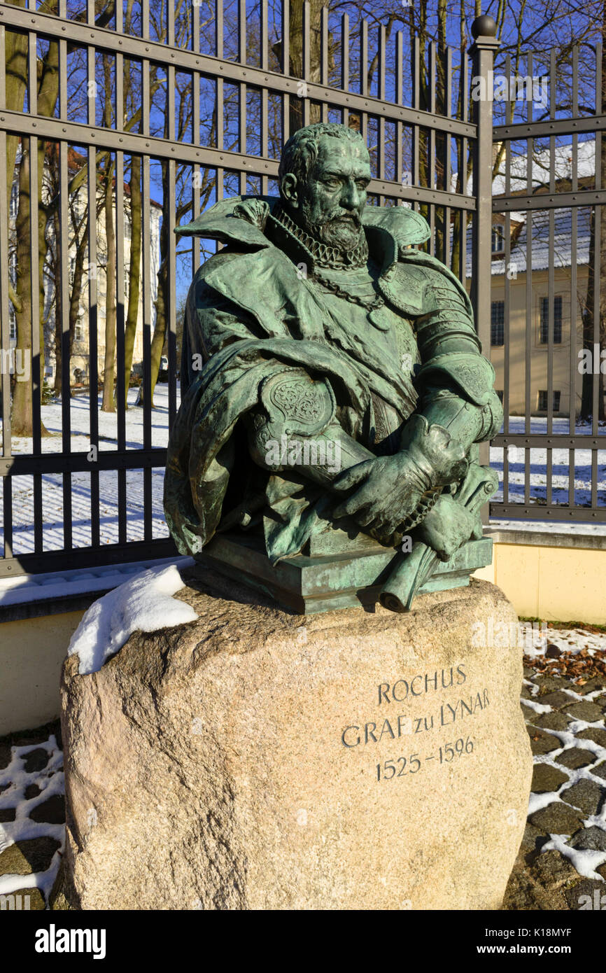 Gedenkstätte von Rochus Quirinus Graf zu Lynar, Lübbenau, Deutschland Stockfoto