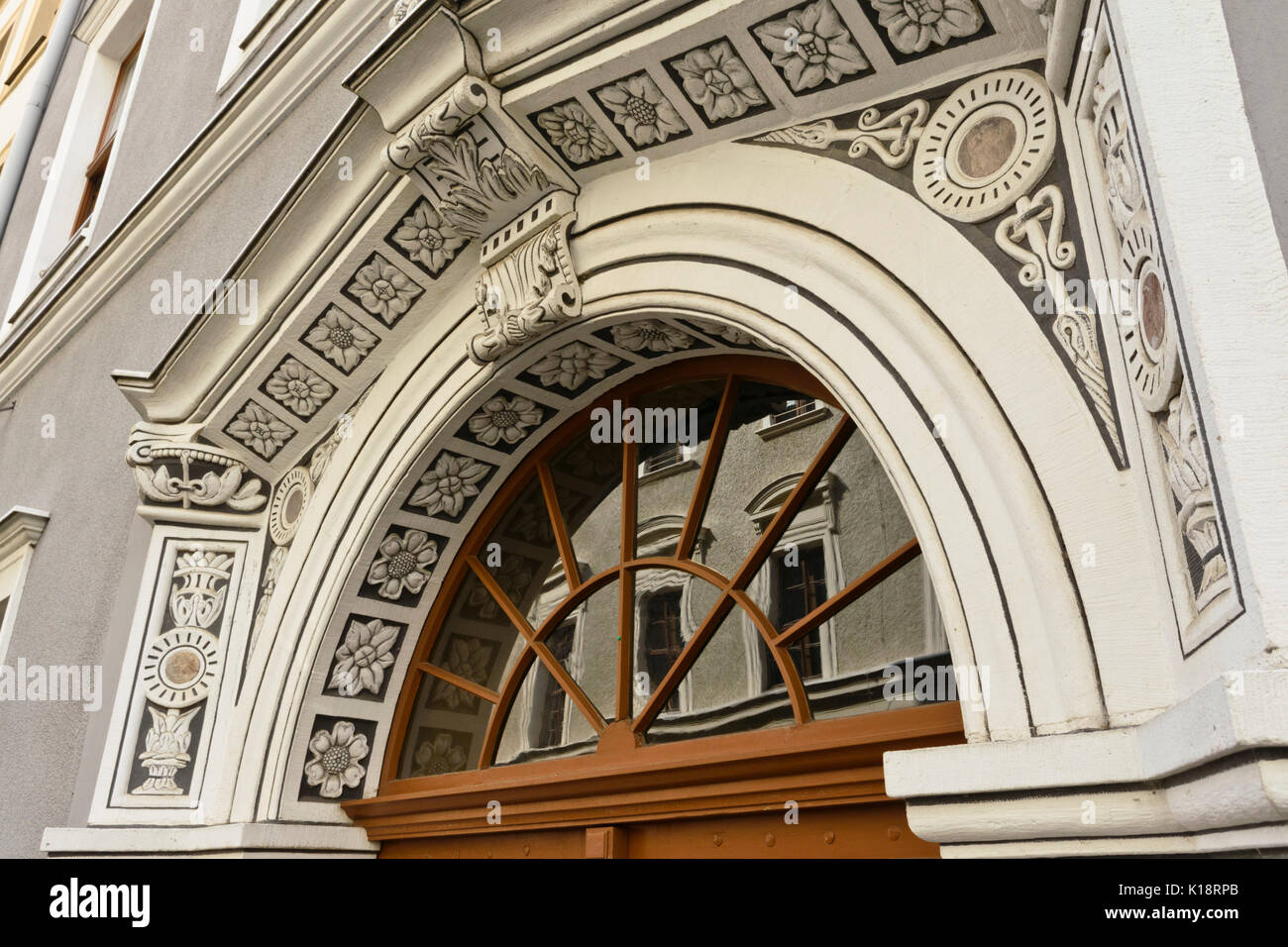 Hauseingang, Görlitz, Deutschland Stockfoto