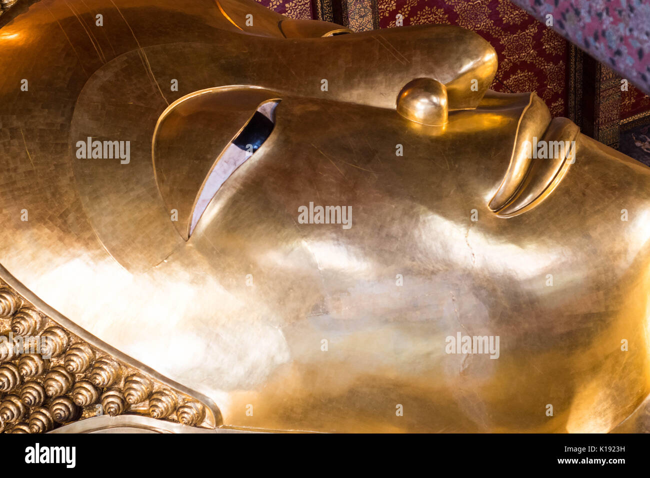 Reclinig Buddha, Bangkok Stockfoto