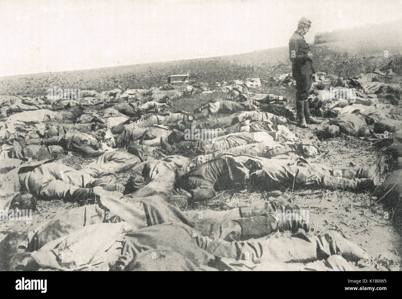 Die menschlichen Kosten des Krieges, WW1 German Tote Stockfoto