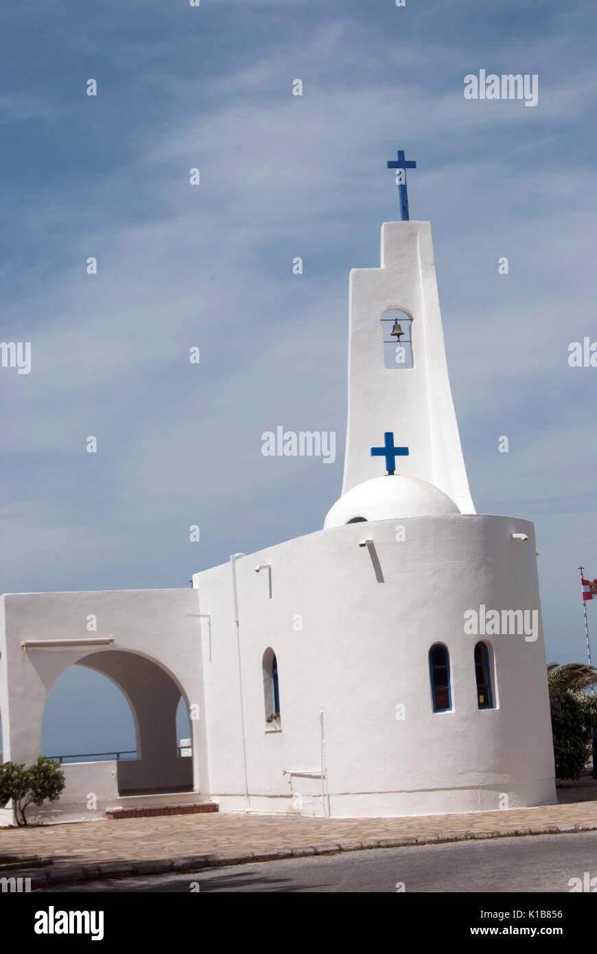 Die Insel Samos, Griechenland. Potami, St. Nikolaus Heiligtum Stockfoto