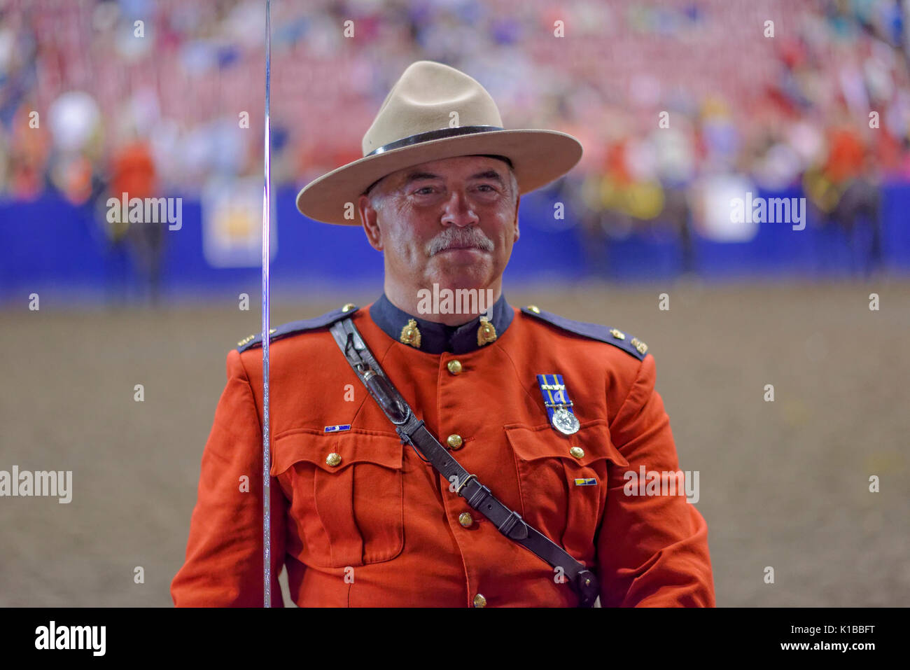 RCMP musikalische Fahrt Leistung, Vancouver, British Columbia, Kanada. Stockfoto