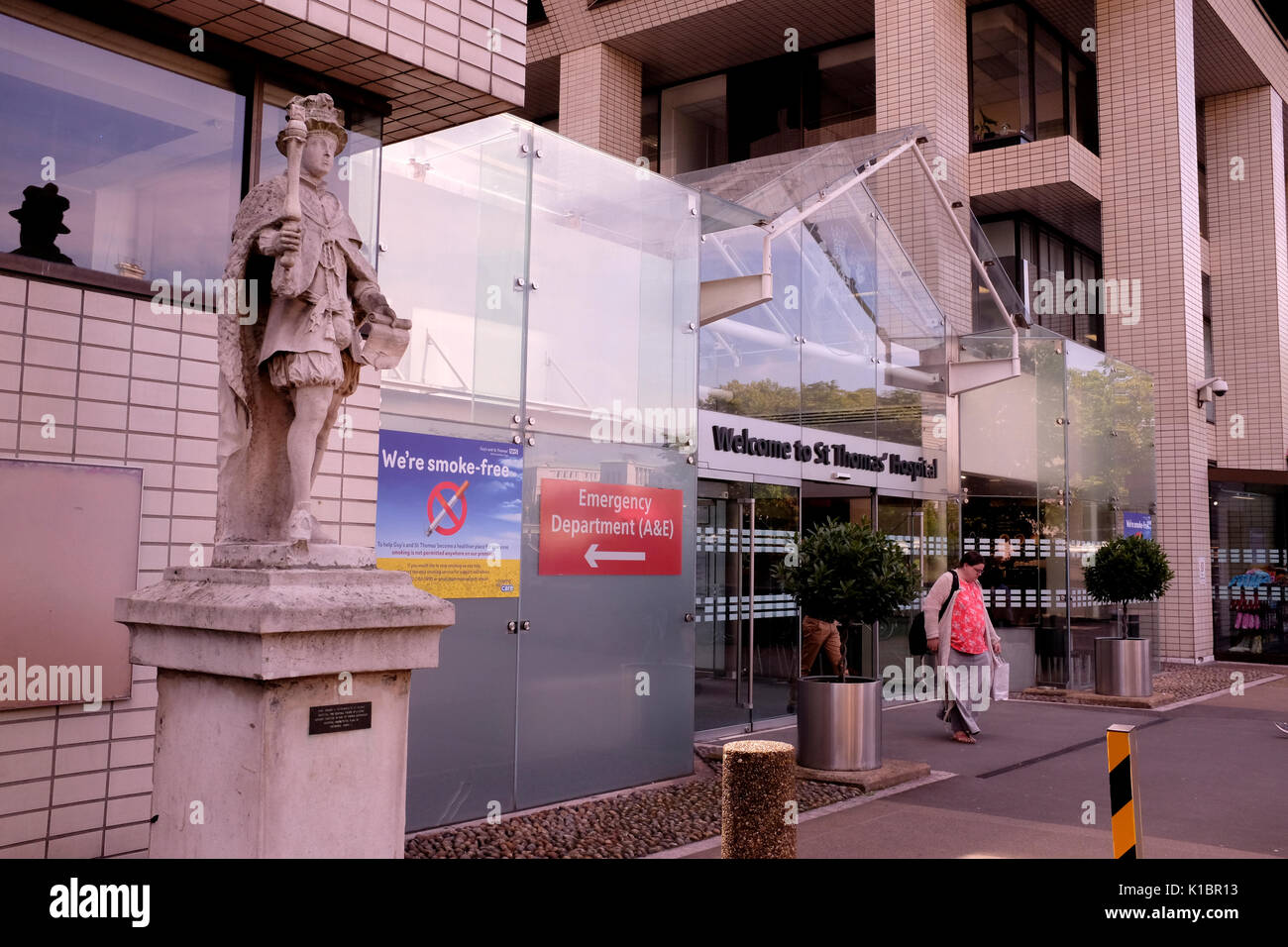 St thomass Krankenhaus in Lambeth Palace Road London Uk august 2017 Stockfoto