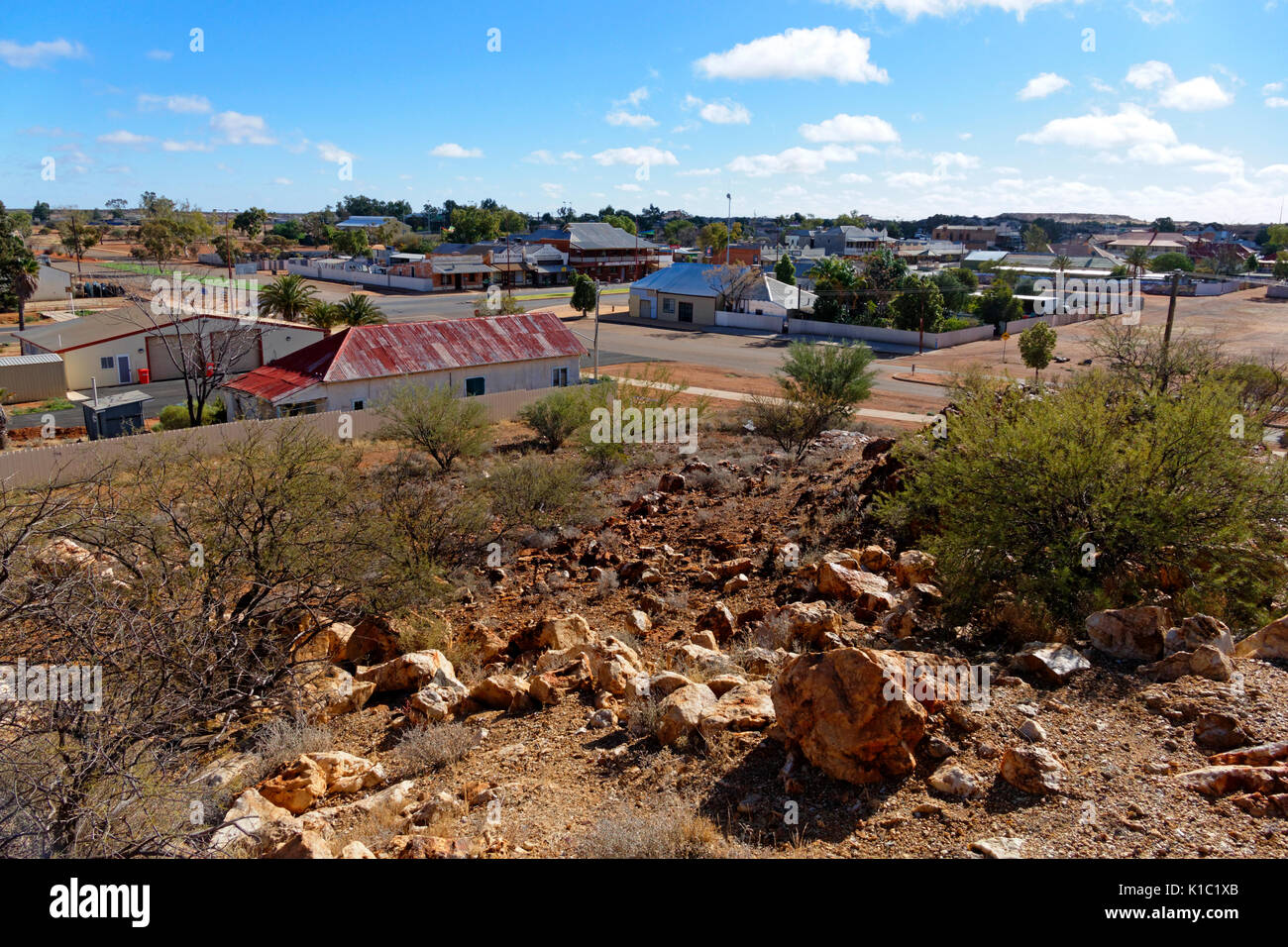 Australian goldfields Stadt, Cue, Murchison, Western Australia Stockfoto