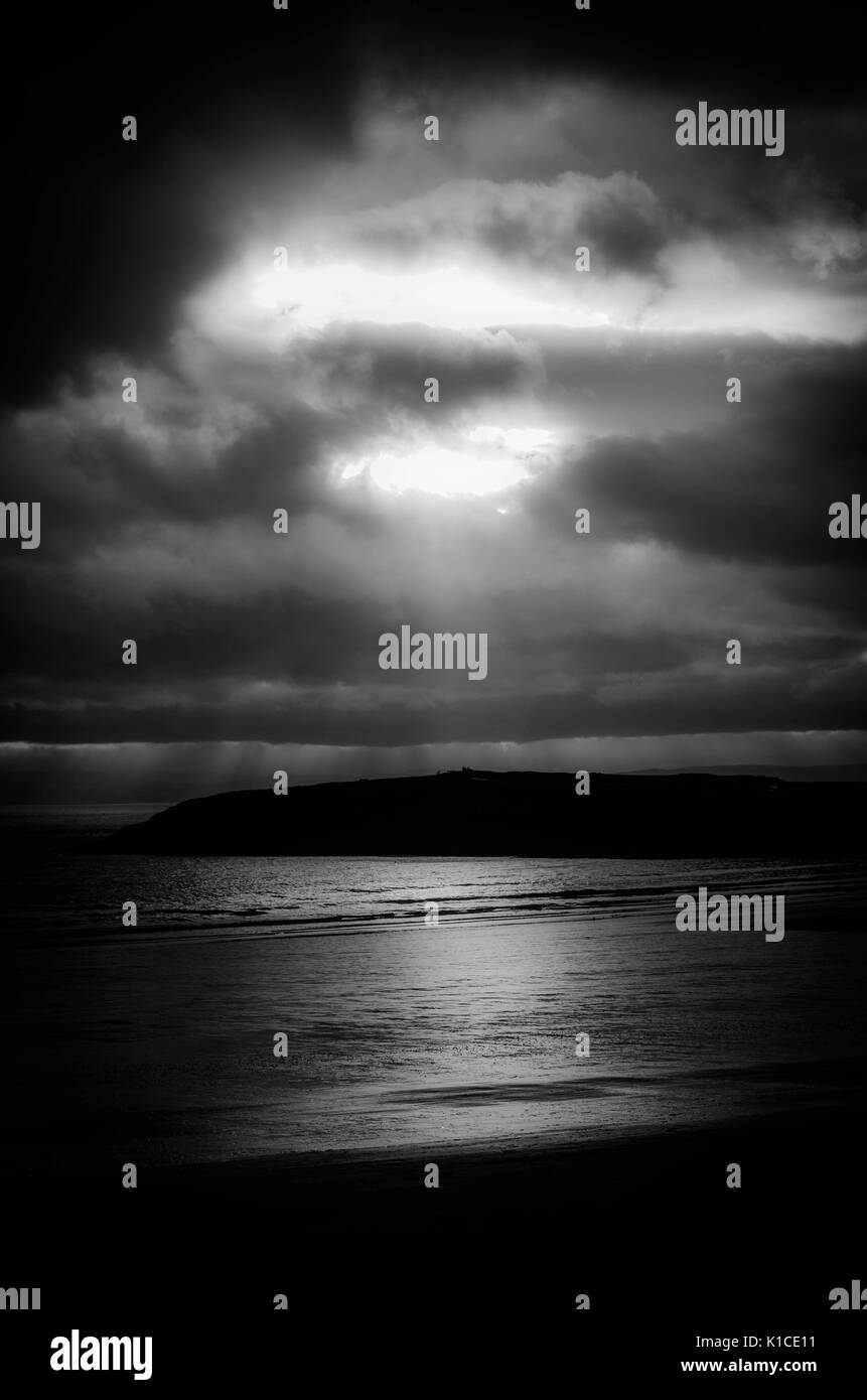 Der Strand von Whitmore Bay, Barry Island, Tal von Glamorgan, Wales, UK. Stockfoto
